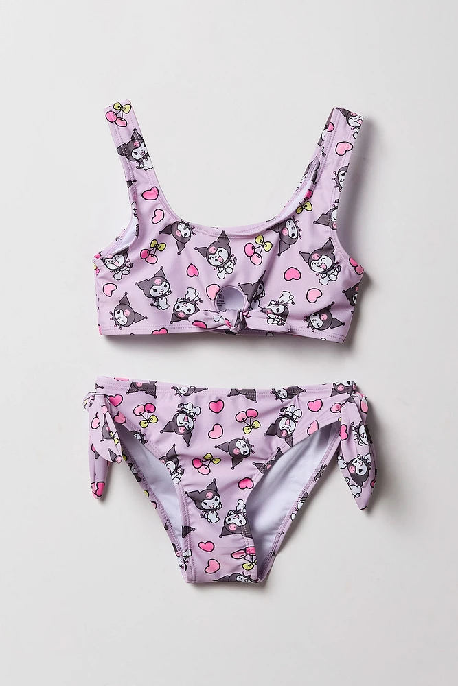 Maillot de bain deux pièces avec boucle et imprimé Hello Kitty & Friends pour filles