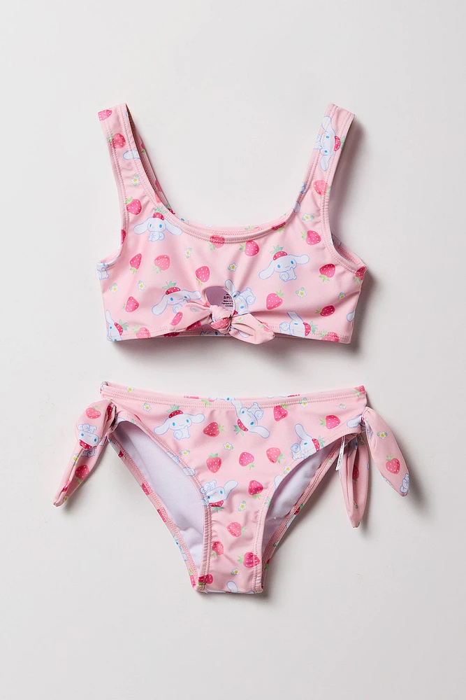Maillot de bain deux pièces avec boucle et imprimé Hello Kitty & Friends pour filles