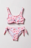 Maillot de bain deux pièces avec boucle et imprimé Hello Kitty & Friends pour filles
