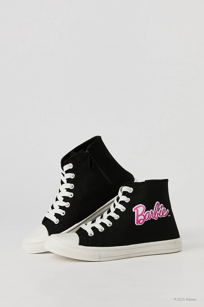 Espadrilles montantes lacées à imprimé Barbie™ pour fille