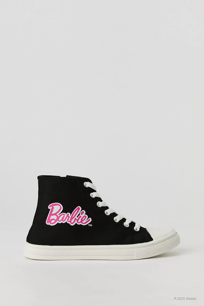Espadrilles montantes lacées à imprimé Barbie™ pour fille