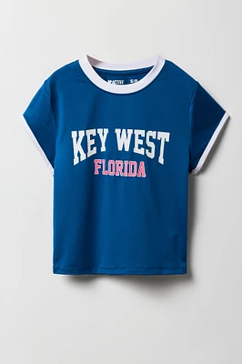 T-shirt Active avec liséré contrastant pour fille