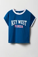 T-shirt Active avec liséré contrastant pour fille