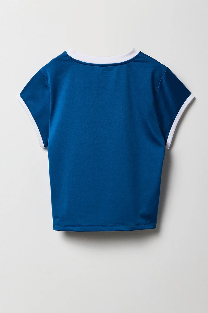 T-shirt Active avec liséré contrastant pour fille