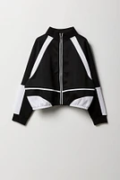 Girls Active Colourblock Zip-Up Jacket