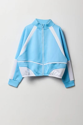 Blouson à glissière et blocs de couleurs Active pour filles