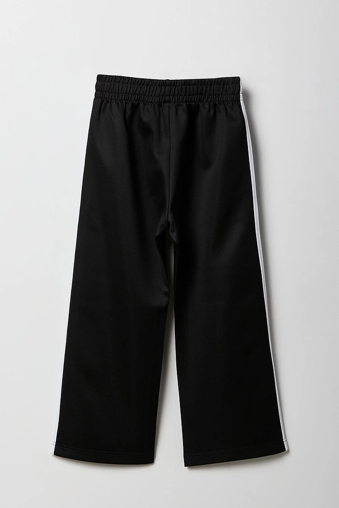 Girls Active Side Striped Wide Leg Pant