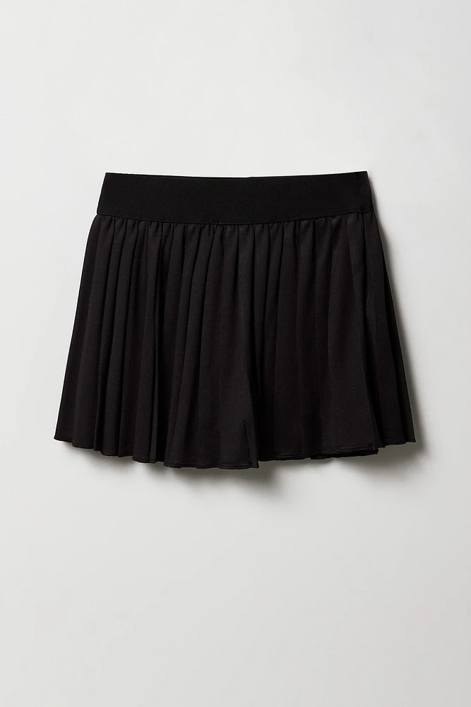 Jupe-short de tennis à plis pour filles