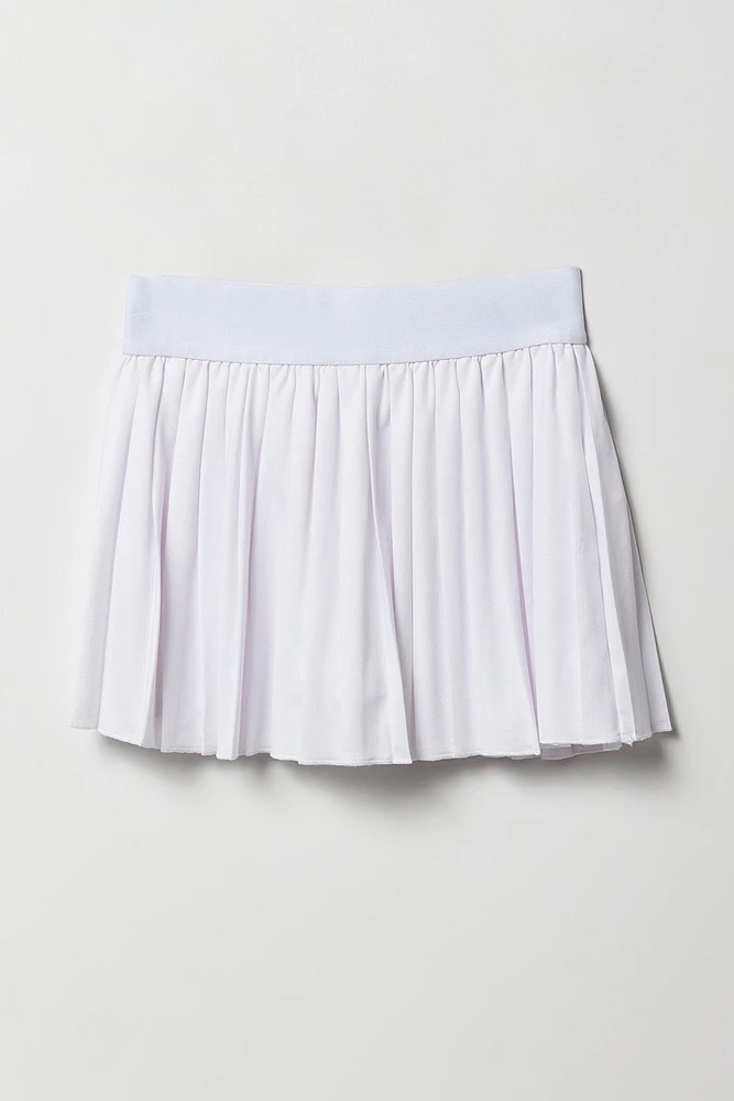 Jupe-short de tennis à plis pour filles