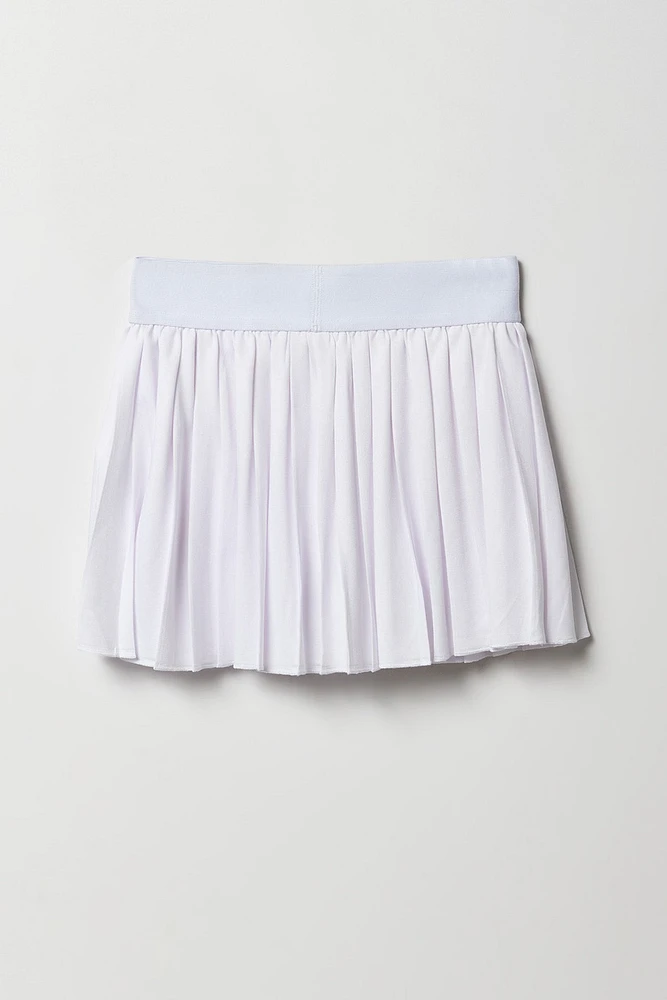 Jupe-short de tennis à plis pour filles