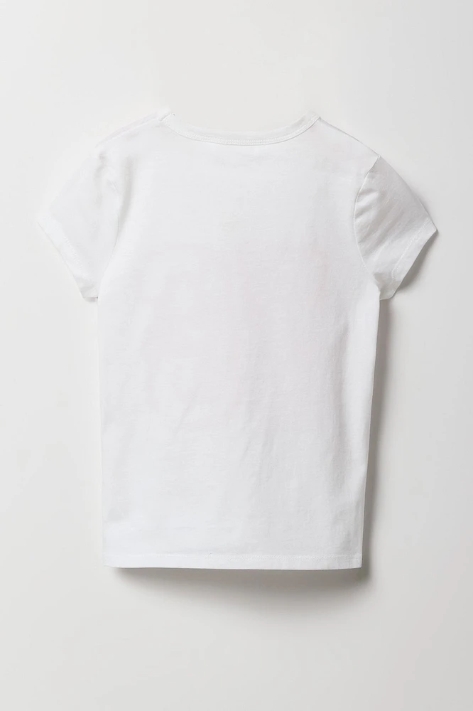 T-shirt imprimé de style universitaire pour fille