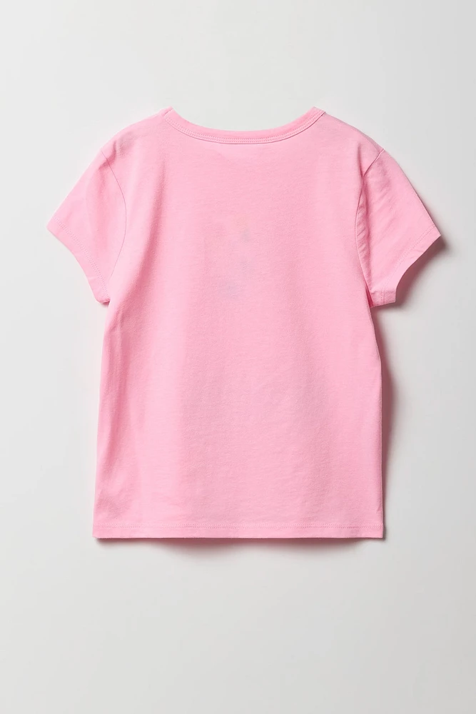 T-shirt à motif d'étoile en pierres du Rhin pour filles