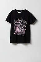 Girls Santa Monica Pier Graphic T-Shirt