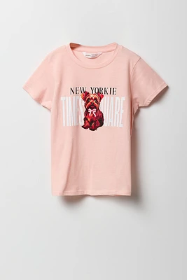 T-shirt Ã  imprimÃ© New Yorkie pour filles