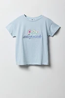 T-shirt avec motif floral brodé Aeropostale pour fille