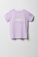 T-shirt avec motif brodé Aero Est 1987 pour fille