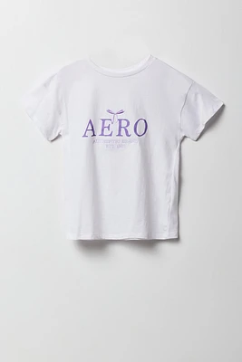 Girls Aero Bow Embroidered T-Shirt