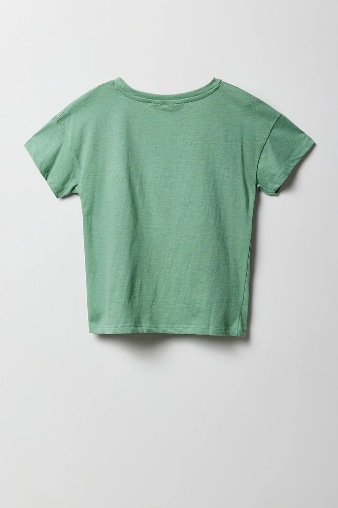 T-shirt à imprimé Aeropostale Athletics pour fille