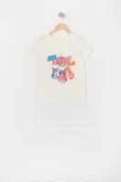 Girls Cool Kittens Club Graphic T-Shirt