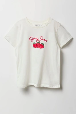 T-shirt à imprimé Berry Sweet pour filles