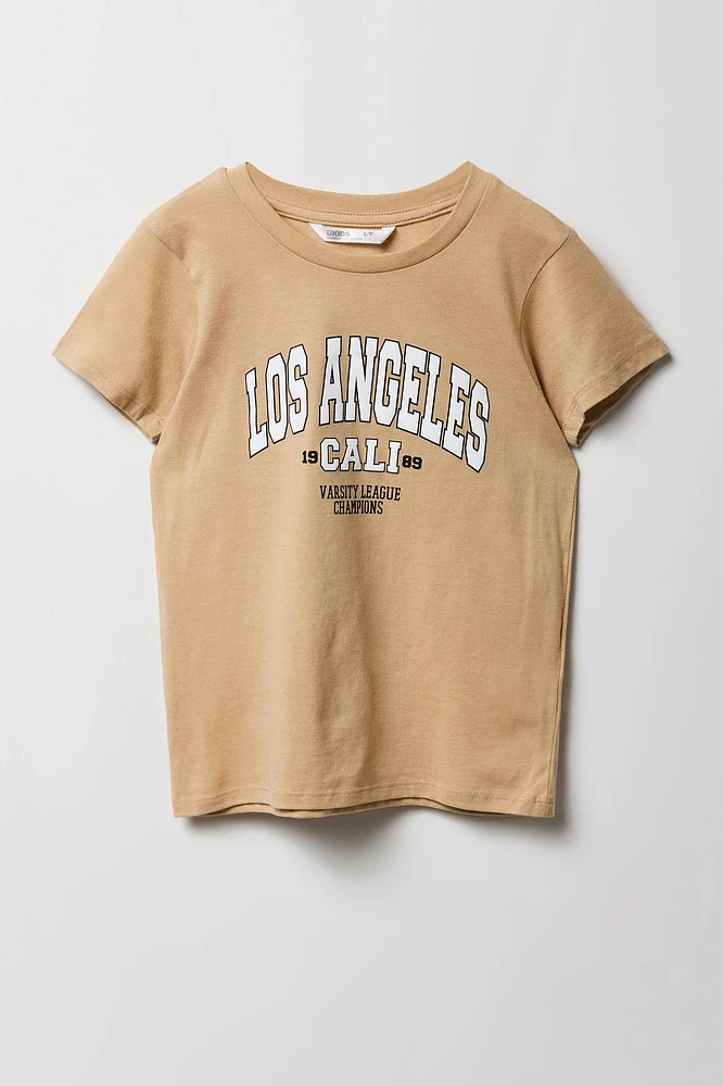 T-shirt Ã  imprimÃ© Los Angeles Cali pour filles