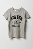 T-shirt à imprimé New York Champions pour fille