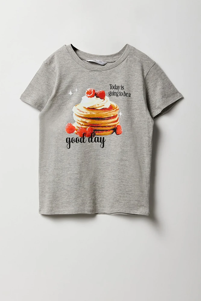 T-shirt A imprimé Today Is Good Day pour fille