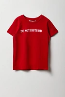 T-shirt à imprimé Do Not Disturb pour fille