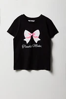 T-shirt à imprimé Trouble Maker pour fille