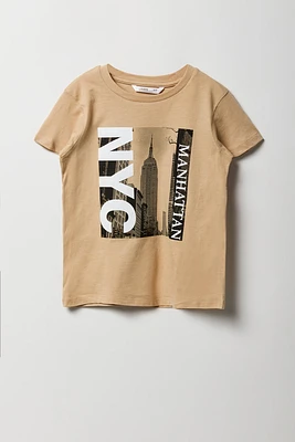 Girls Manhattan NYC Graphic T-Shirt