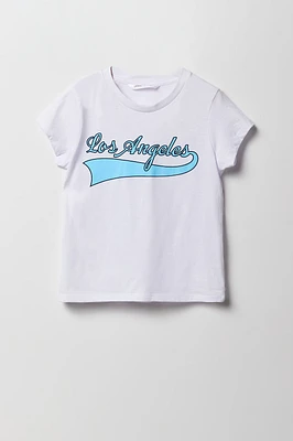 T-shirt à imprimé Los Angeles pour fille