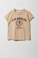 T-shirt à imprimé LA California pour fille