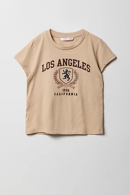 T-shirt à imprimé LA California pour fille