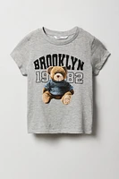 T-shirt à imprimé Brooklyn Bear pour fille