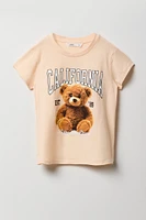 T-shirt à imprimé California Bear pour fille