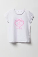 T-shirt à imprimé Cuter Than You pour fille
