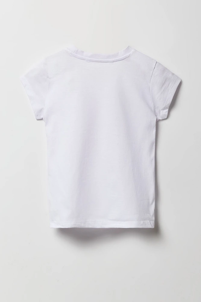T-shirt à imprimé Cuter Than You pour fille