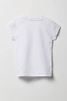 T-shirt à imprimé Cuter Than You pour fille