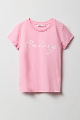 T-shirt à imprimé Cutesy pour fille