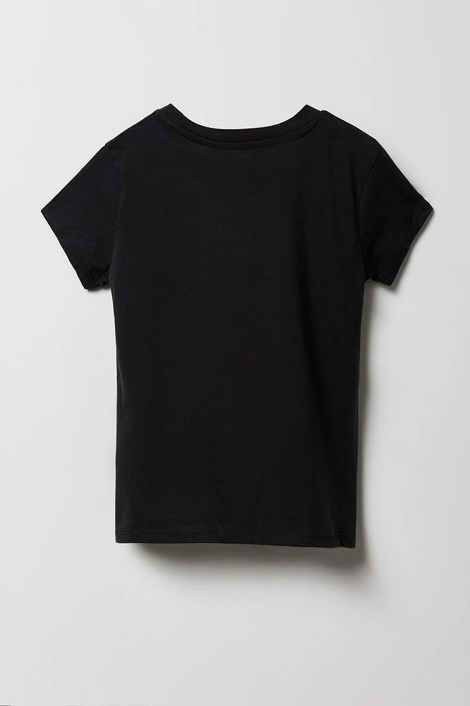 T-shirt à imprimé Please Go Away pour fille