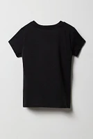 T-shirt à imprimé Please Go Away pour fille