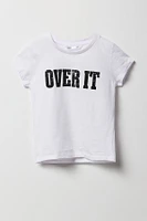 T-shirt à imprimé Over It pour fille