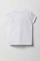T-shirt à imprimé Over It pour fille