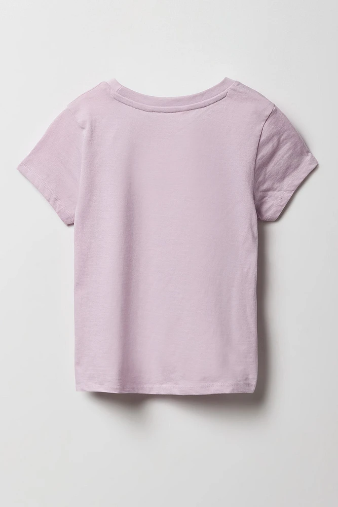 T-shirt à imprimé Probably Late pour fille