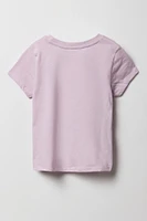 T-shirt à imprimé Probably Late pour fille