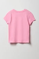 T-shirt à imprimé Positive Energy pour fille