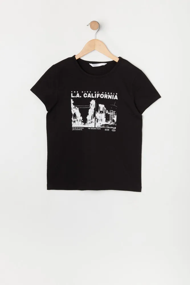 Girls LA California Graphic T-Shirt