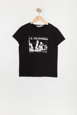 Girls LA California Graphic T-Shirt