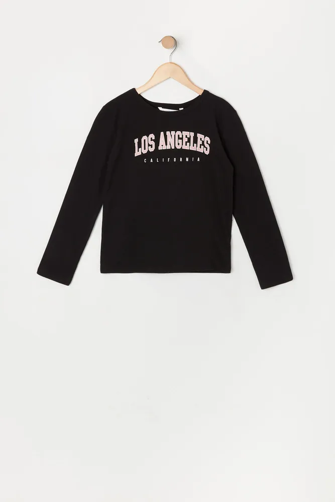 Girls Los Angeles Graphic Long Sleeve Top