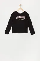 Girls Los Angeles Graphic Long Sleeve Top